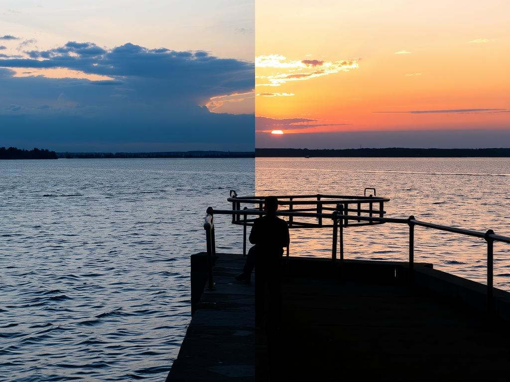 закат на волге закат на волге - стрелка нижний новгород - ладья самара