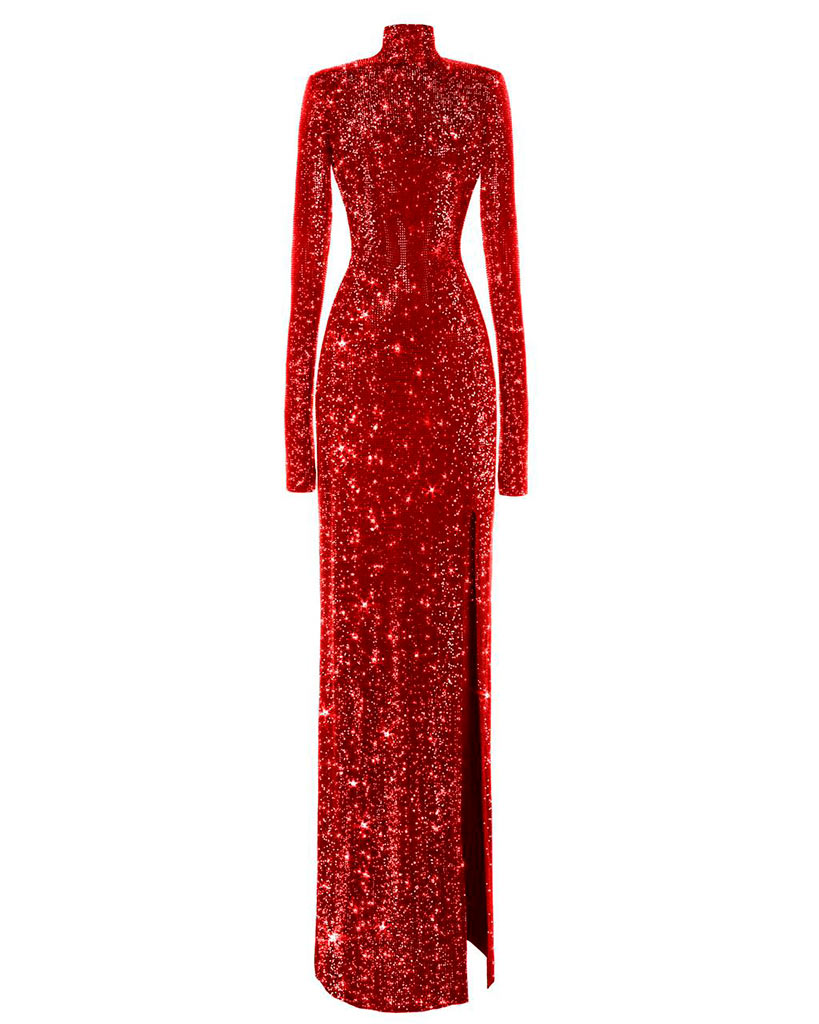 красное платье для бьенсе - SOL ANGELANN