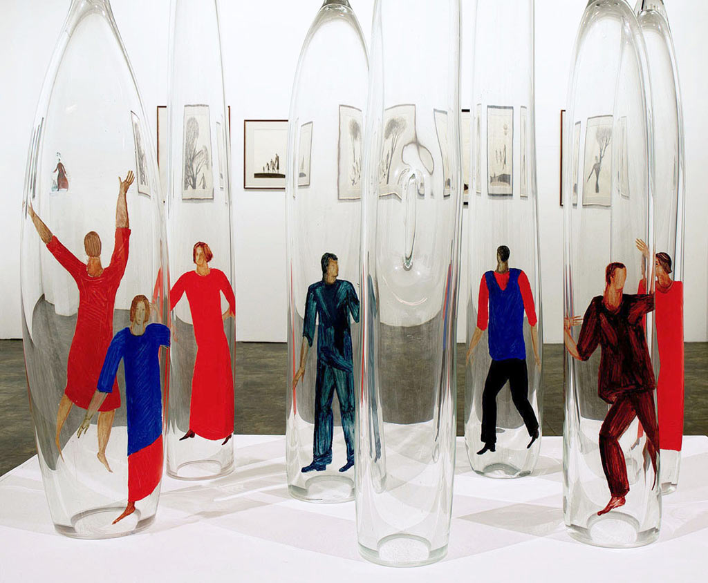 Л.И. Савельева. «Вместе». 2015. Гута, роспись. Собственность автора. Фото © пресс-служба РАХ.