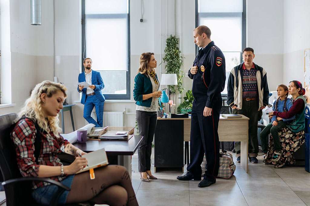 Ольга Кузьмина, Петр Романов, Ксения Федотова, Иван Писоцкий. Фото © онлайн-кинотеатр START