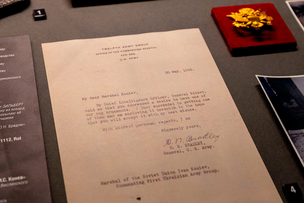 Письмо маршалу Ивану Степановичу Коневу от генерала американской армии Омара Брэдли