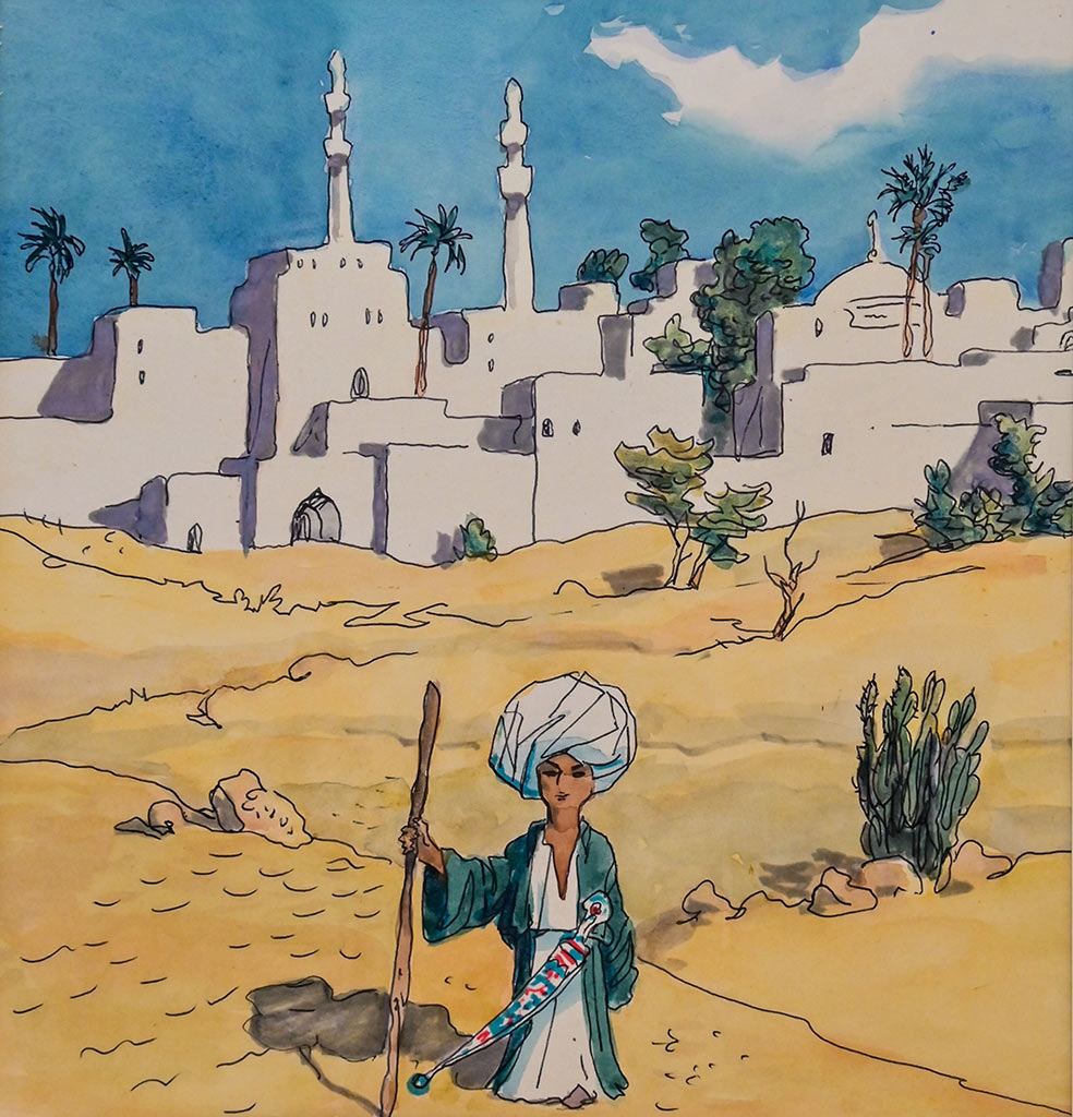 Власов В.А. Иллюстрация к книге В. Гауфа «Маленький Мук»