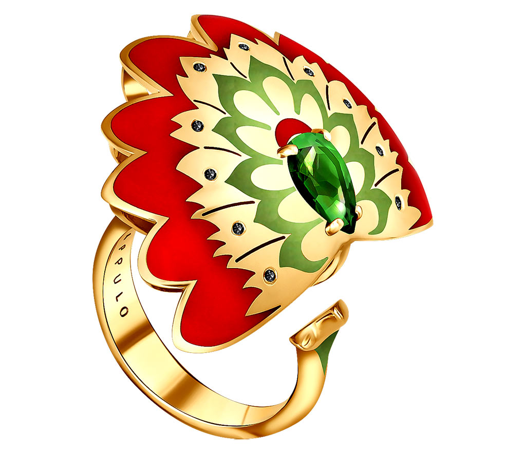 Кольцо «Маки». Дизайнер Светлана Степанова