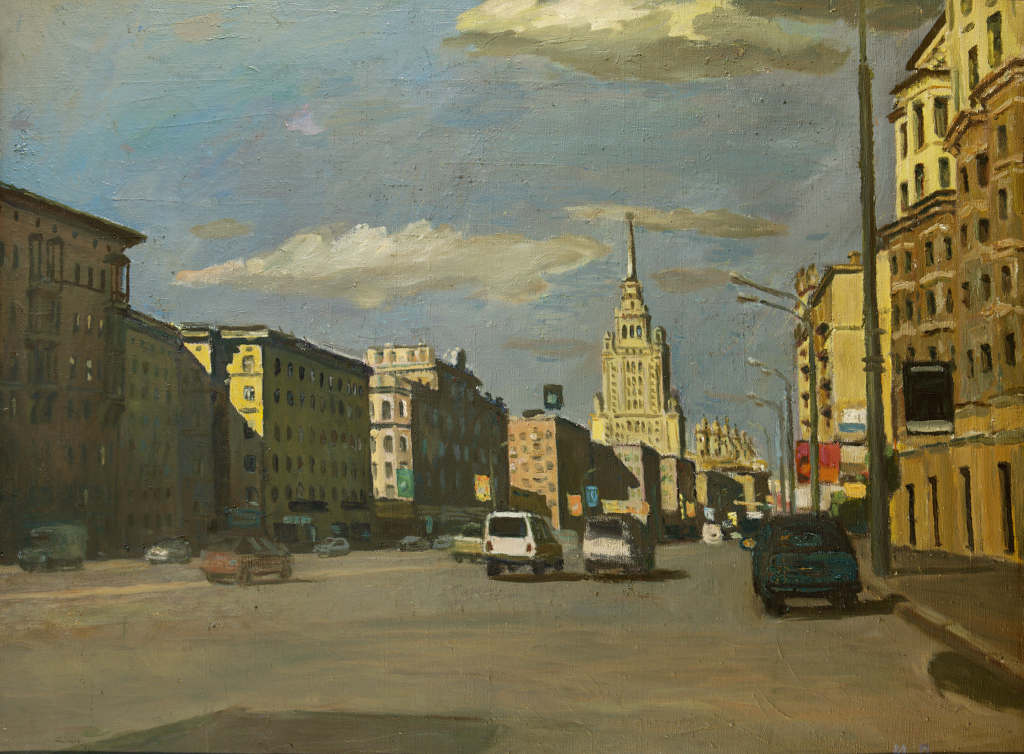 Иван Полиенко. Кутузовский проспект. 2008 г. Холст масло. 100х140. Волжская картинная галерея