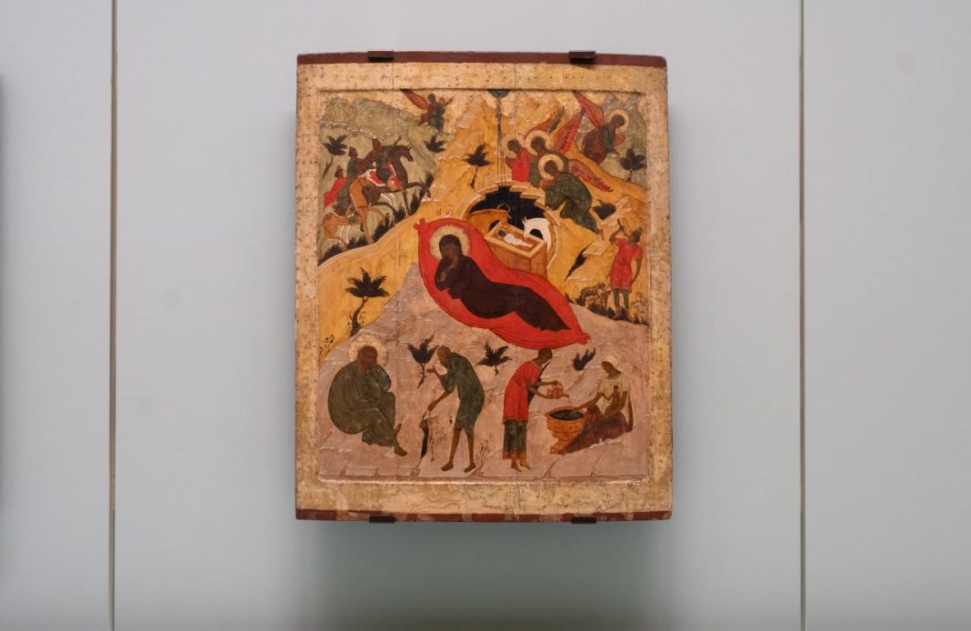 рождество - икона на выставке на вднх