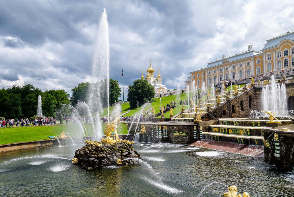 петергоф - фонтаны - санкт-петербург