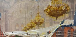 В галерее pop/off/art открылась выставка Владимира Потапова Владимир Потапов. До первого будильника. Холст, пластик, масло